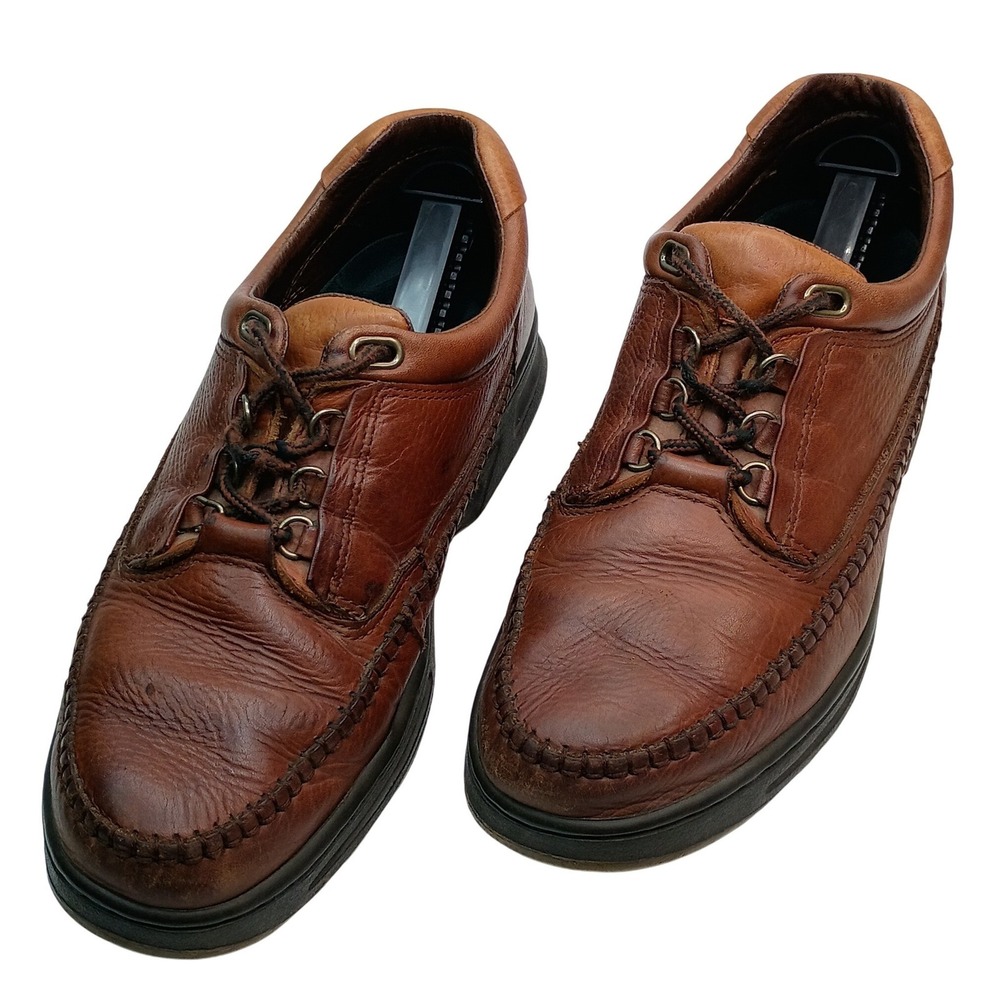 Streetcars Oxfords Men Size 12 Brown Tumbled Leather Walking Shoes